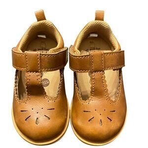 Stride Rite 360 Lacey 2.0 Brown Toddler T Strap Mary Jane Soft Sole Wide Sz 5